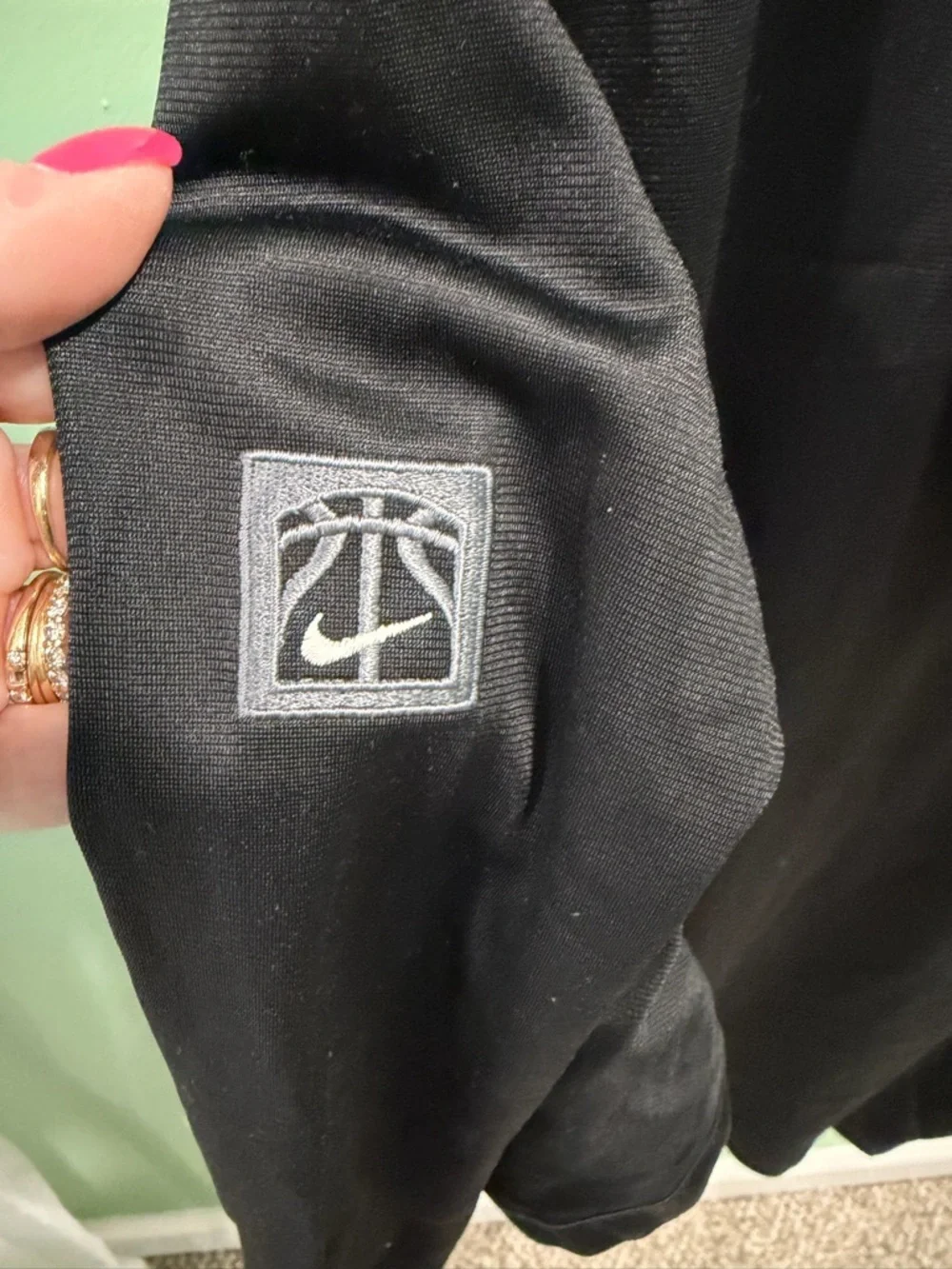 Nike Black Hoodie with White Swoosh Logo